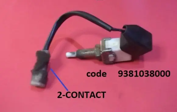 Hyundai Accent Brake pedal sensor switch 9381038000
