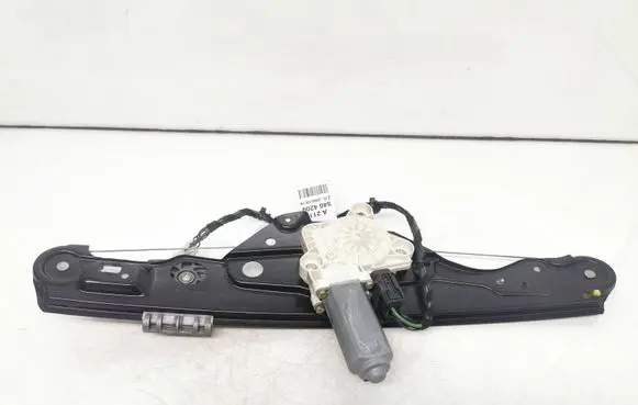 Rear door window regulator with motor