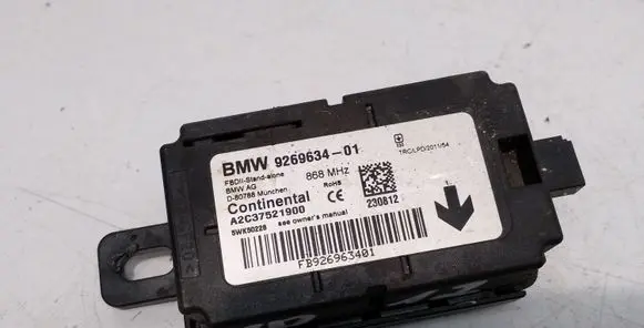 BMW 3 F30 F35 F31 Alarm control unit/module 9269634