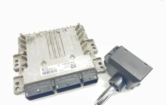 Mercedes-Benz A W176 Engine ECU kit and lock set A6079001800 A2469051002
