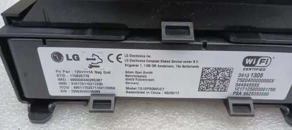 Opel Crossland X Other control units/modules 9825393680