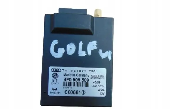 Volkswagen Golf VI Auxiliary heating control unit/module 4F0909509