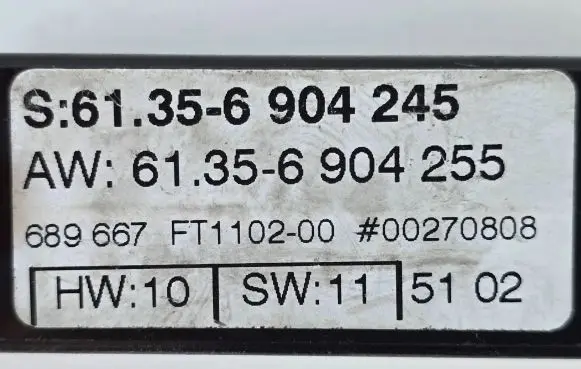 BMW 5 E39 Other control units/modules 6904245 FT110200 636904255