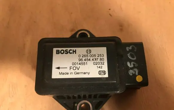 Citroen Xsara ESP acceleration yaw rate sensor 0265005253 9645447780 BOSCH