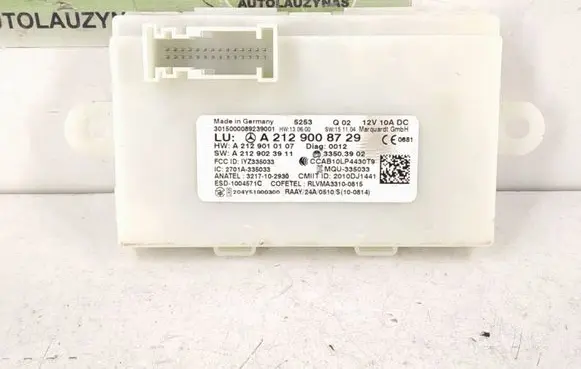 Keyless (KESSY) go control unit/module