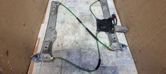 Front door window regulator with motor