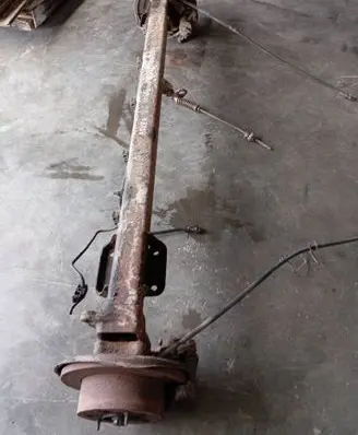 Rear axle beam