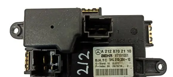Mercedes-Benz E W212 Heater blower motor/fan resistor A2128702110 7191001 01038410