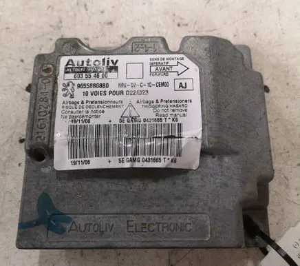 Peugeot 407 Airbag control unit/module 9655880880 603554600