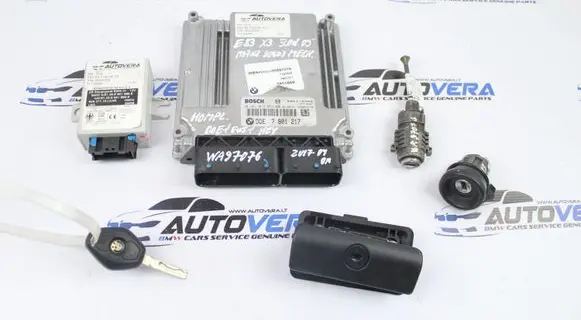 BMW X3 E83 Engine ECU kit and lock set 7801217