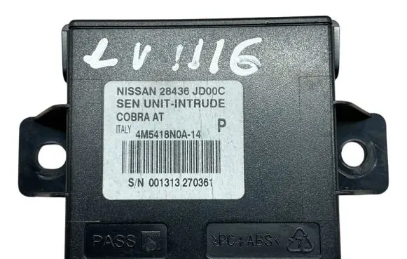 Nissan Qashqai Alarm control unit/module 28436JD00C 4M5418N0A14