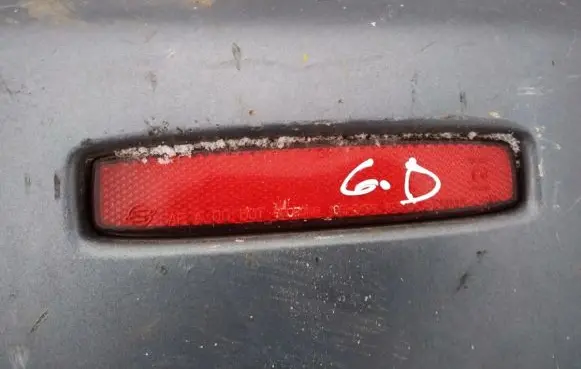 Rear tail light reflector