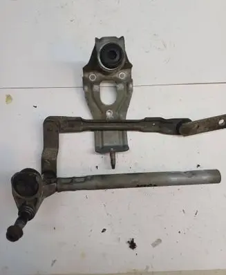 Front wiper linkage and motor