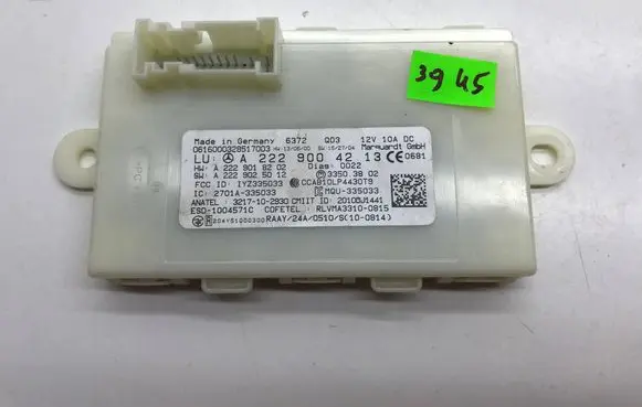 Mercedes-Benz S W222 Keyless (KESSY) go control unit/module A2229018202 A2229025012