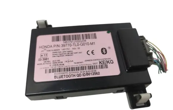 Honda Accord Bluetooth control unit module 39770TL0 39770TL0G010M1 1451751