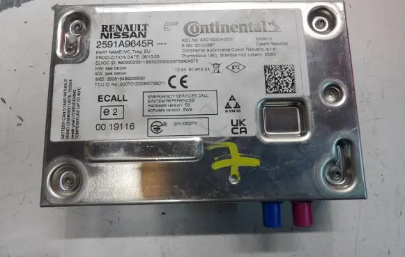 Renault Clio V Bluetooth control unit module 2591A9645R