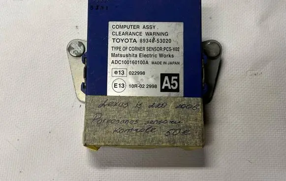 Lexus IS 220D-250-350 Parking PDC control unit/module 8934053020 ADC100160100A 10R022998
