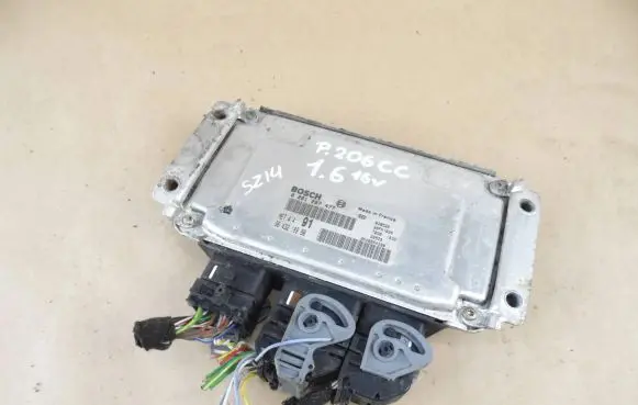 Peugeot 206 Engine control unit/module 9646664380 0261207477 9643218980