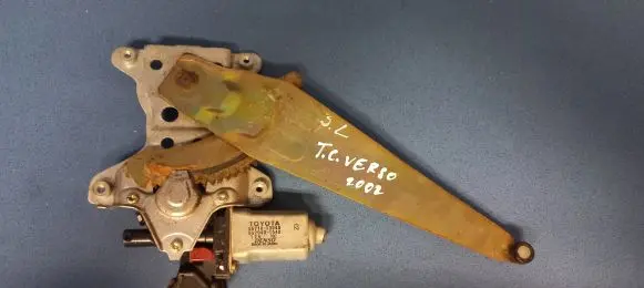 Front door window regulator with motor