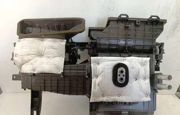 Interior heater climate box assembly
