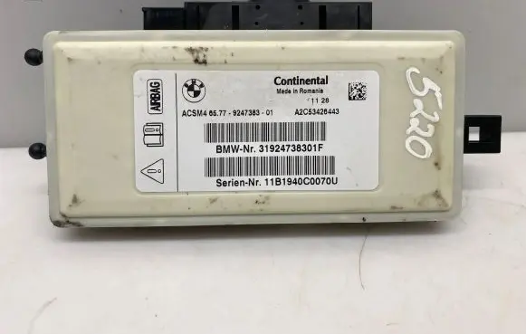 BMW X3 F25 Airbag control unit/module 9247383 31924738301F 11B1940C0070U