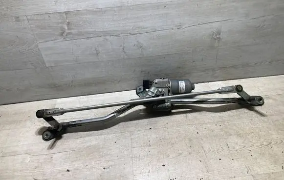 Front wiper linkage and motor