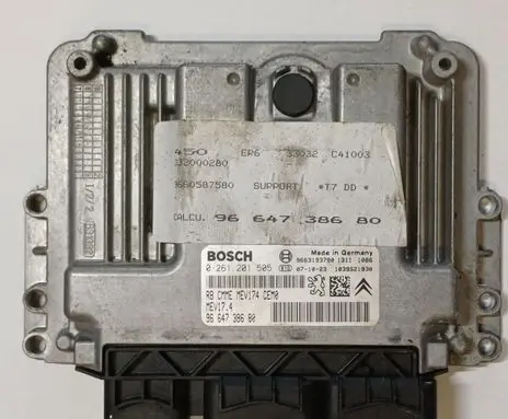 Peugeot 308 Engine control unit/module 9664738680 0261201505 MEV174