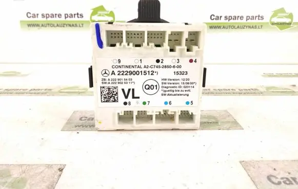 Mercedes-Benz GLC X253 C253 Door control unit/module DALISID455 2229001512 2229005706