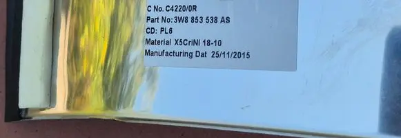 Bentley Continental Front sill trim cover 3W8853538AS 25112015