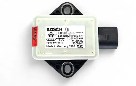 Audi A6 S6 C6 4F ESP acceleration yaw rate sensor 8E0907637B 0265005618