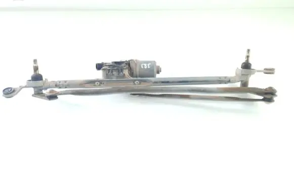 Front wiper linkage and motor