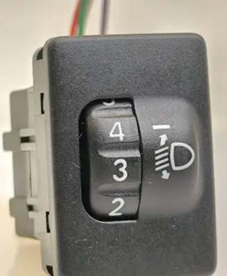 Headlight level height control switch