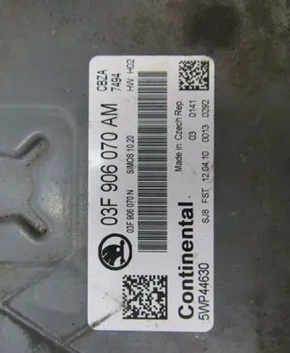 Skoda Fabia Mk2 (5J) Engine control unit/module ECU 03F906070AM