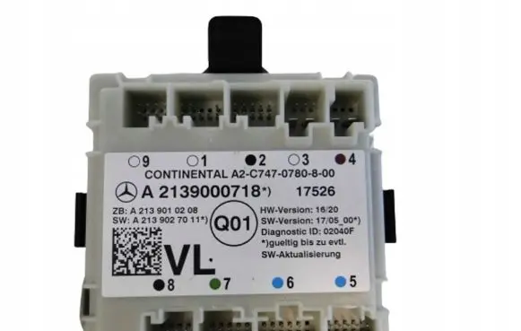 Mercedes-Benz S W222 Door control unit/module A2139000718