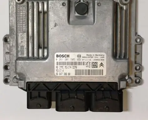 Peugeot 308 Engine control unit/module 9664738680 0261201505 MEV174