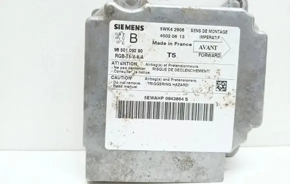 Peugeot 307 Airbag control unit/module 45020613 9650109280