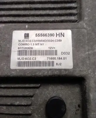 Opel Combo C Engine control unit/module 55566390HN 7160018401