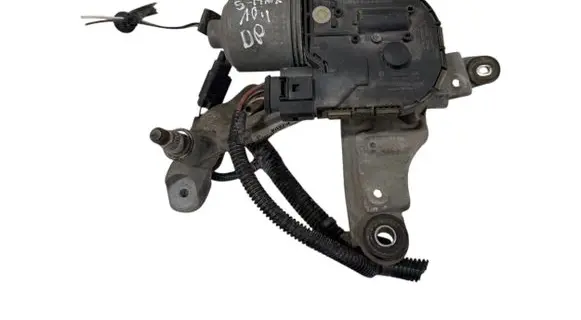 Front wiper linkage and motor