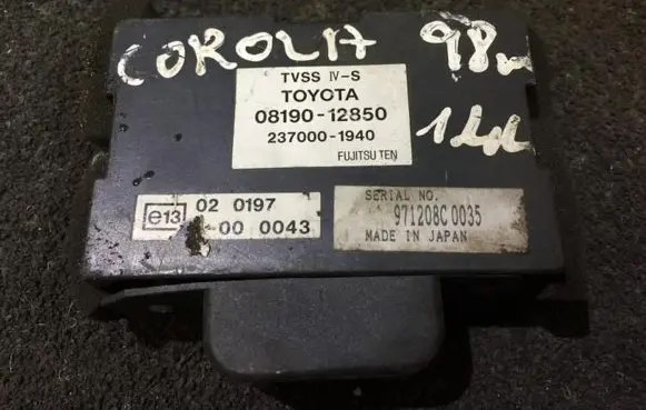 Toyota Corolla E110 Other control units/modules 0819012850 237000-1940
