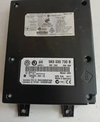 Volkswagen PASSAT B7 Bluetooth control unit module 5K0035730B 100022400303