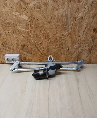 Front wiper linkage and motor