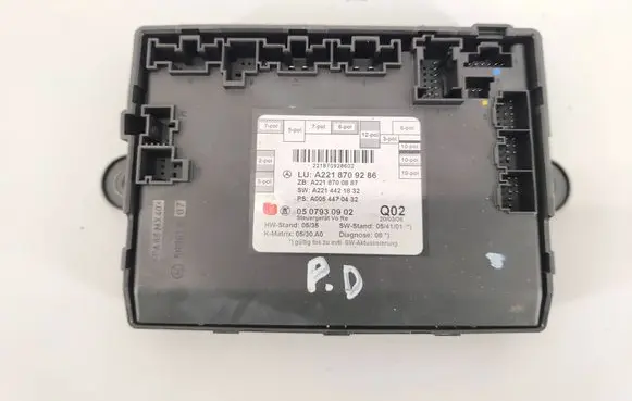 Mercedes-Benz S W221 Door control unit/module A2218709286 050793002 A2218700887