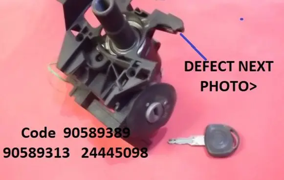 Opel Zafira A Ignition lock 90589389 90589313