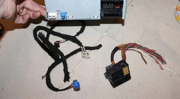 Volkswagen PASSAT B7 Sound system wiring loom 3B7035444A RNS315