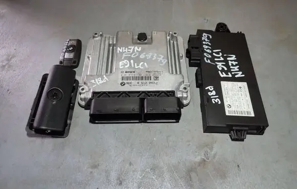 BMW 3 E90 E91 Engine ECU kit and lock set 13618512043 13618518268 13618519667