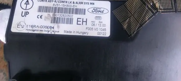 Ford Fiesta Comfort/convenience module 8V5115K600EH