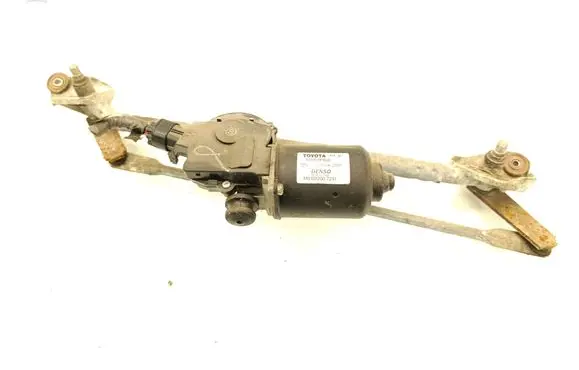 Front wiper linkage and motor