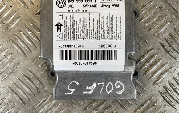 Volkswagen Golf V Airbag control unit/module 1K0909605T 05H020S2300 5WK43412