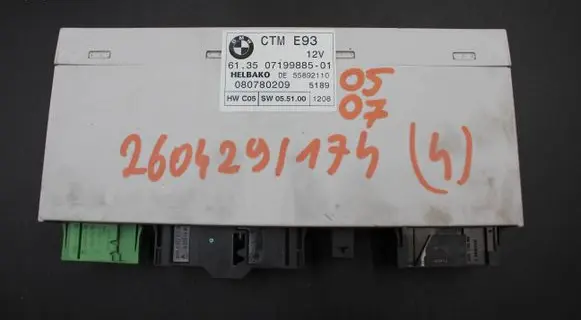 BMW 3 E92 E93 Sunroof control unit/module 07199885 55892110 080780209