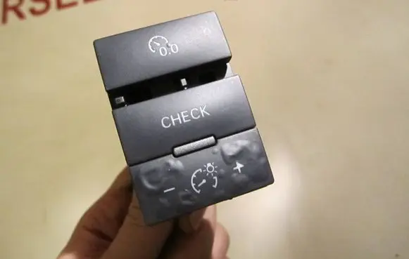 Panel lighting control switch